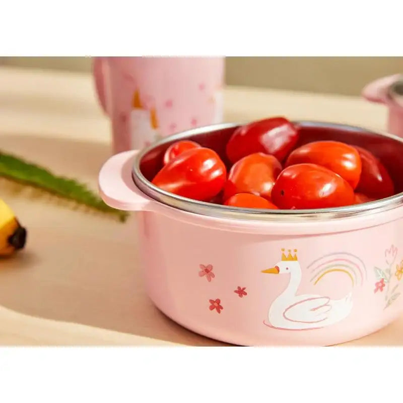 Korean Swan Lake - Double Stainless Deep Soup Bowl (Non-Slip) - Modern House - Tableware - Harumio