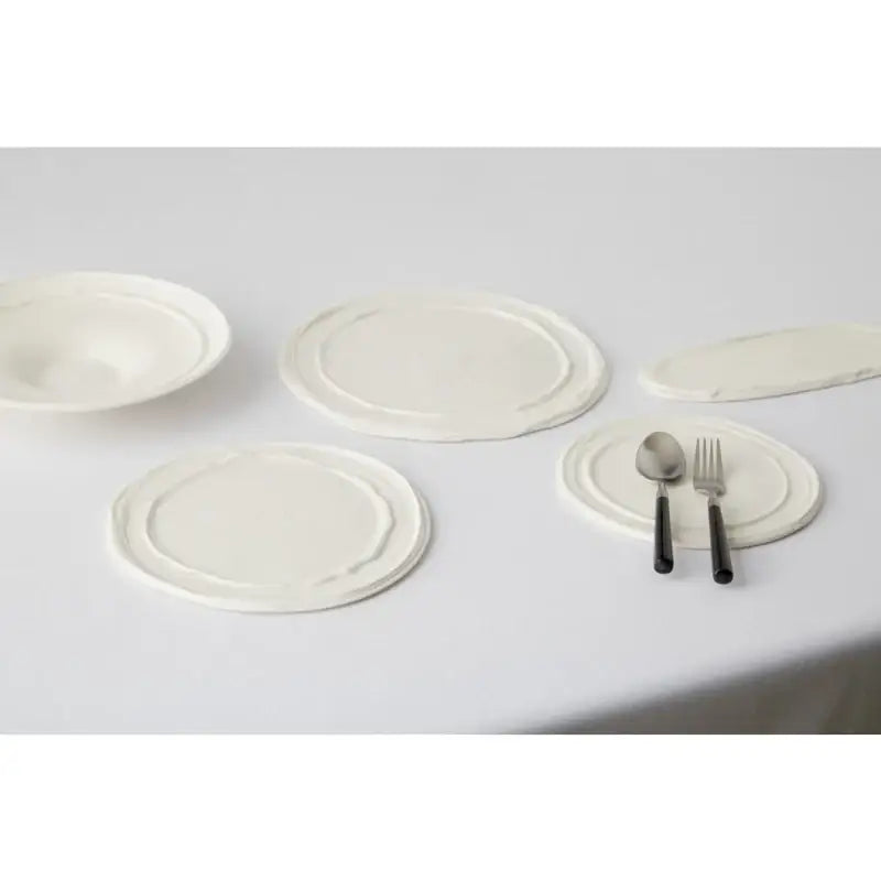 Chaora - White Memories Round Plate - Chaora - Tableware - Harumio