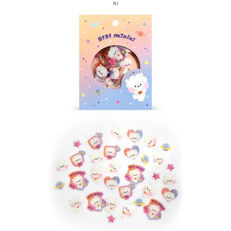 BT21 - Minini Flake Sticker Pack - LINE FRIENDS - Sticker - Harumio