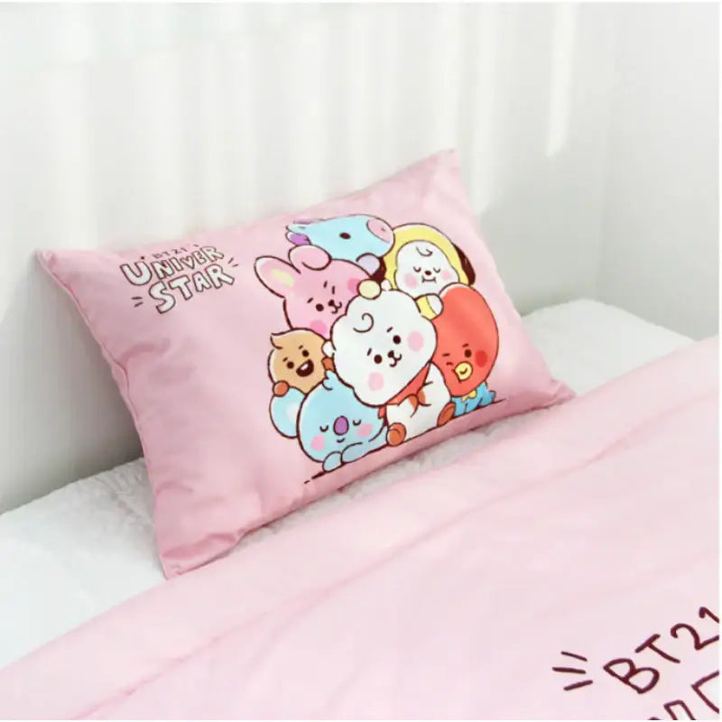 NARA HOME DECO X BT21 - Winter Bedding Sketch Pillow Cover - NARA HOME DECO - Pillow Cover - Harumio