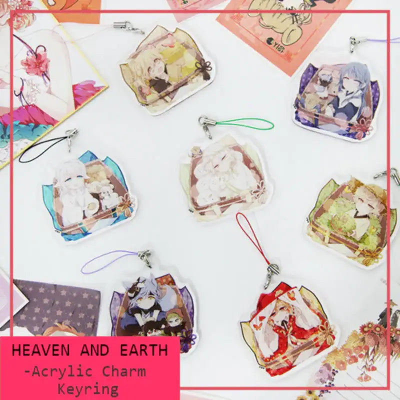 Heaven And Earth - Acrylic Charm Keyring - Webtoon Shop - Keyring - Harumio