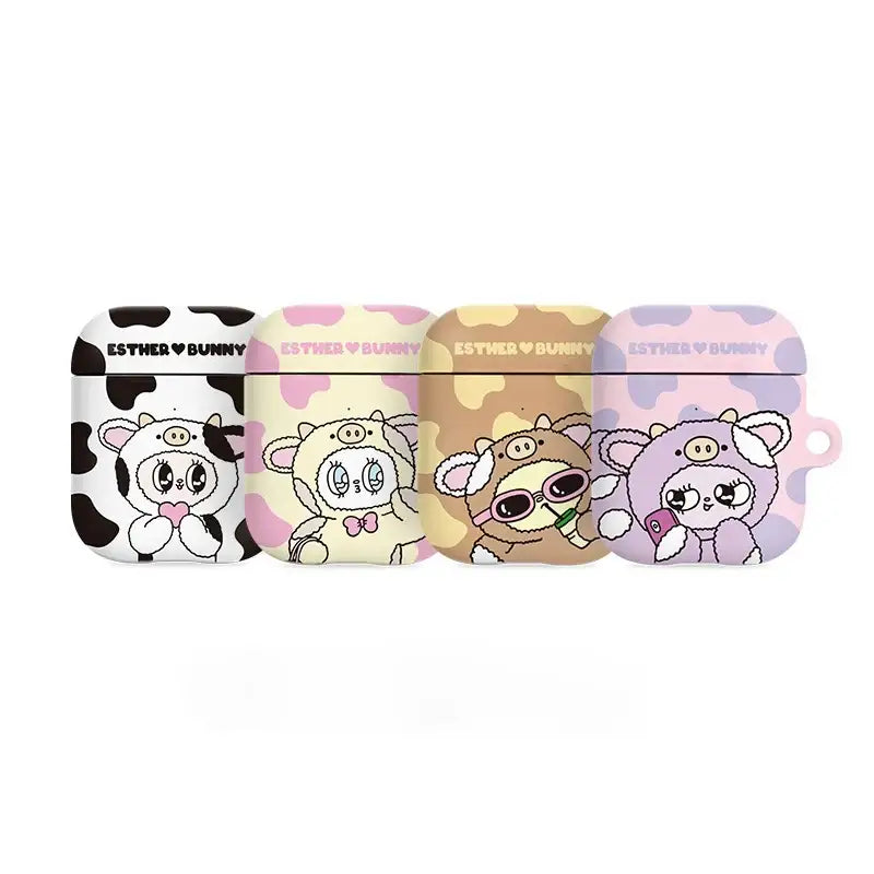 Esther Bunny - AirPods Hard Case - Cow Series - Esther Bunny - AirPods Case - Harumio