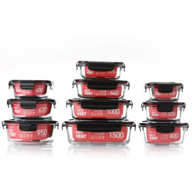Neoflam - Neovent Container Set Of 10 - Neoflam - Food Container - Harumio