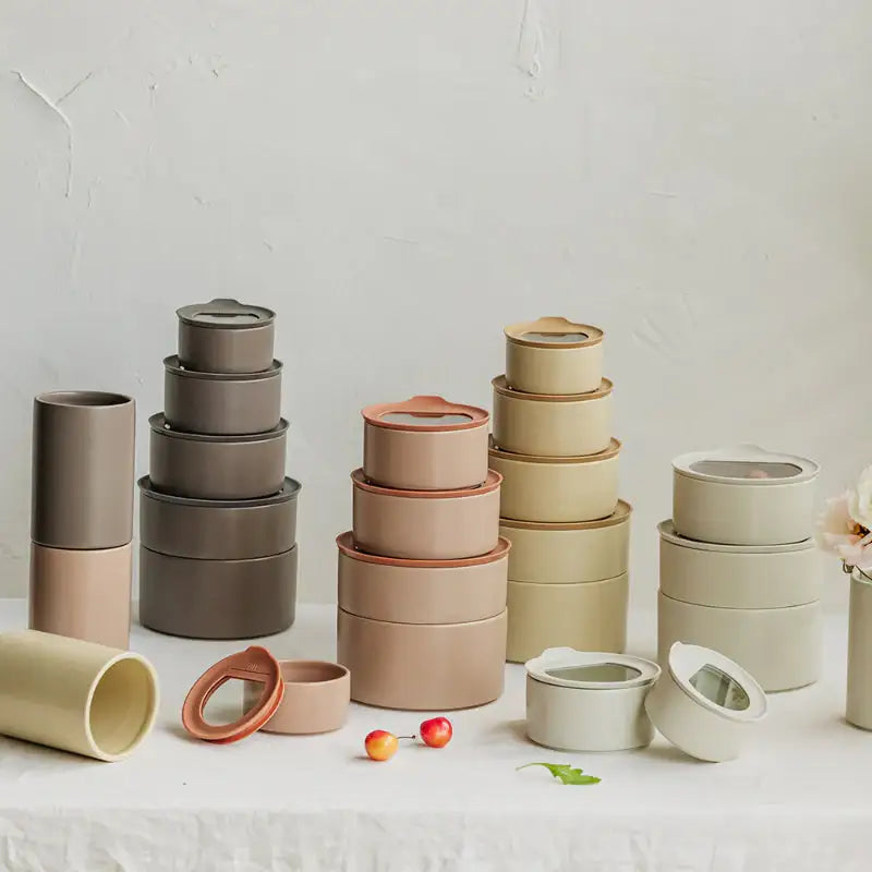 Neoflam - FIKA Ceramic Container Set Of 6 - Neoflam - Food Container - Harumio