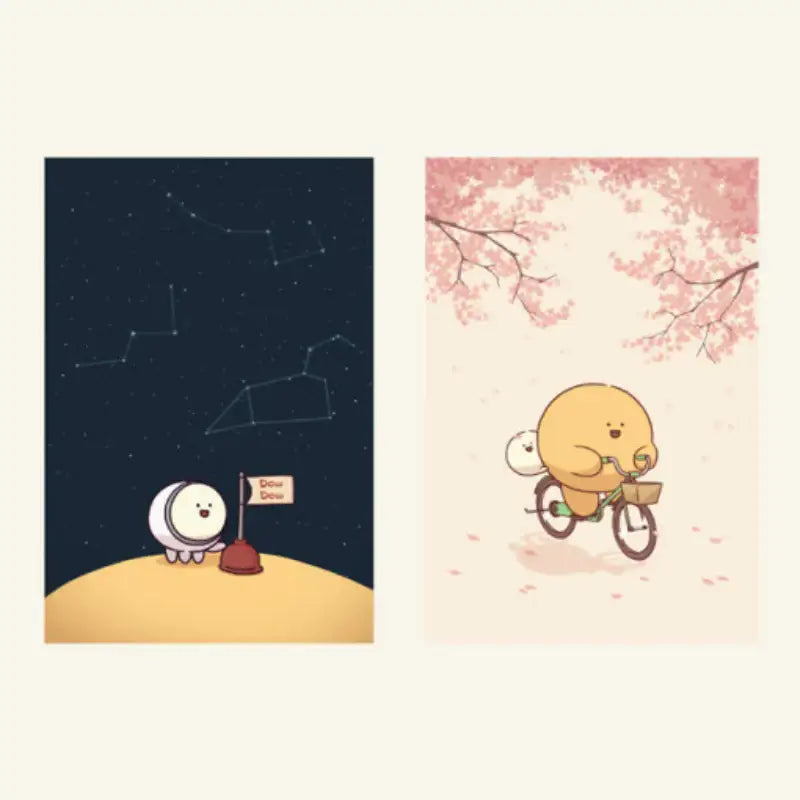Dow-Dow - Postcard Set Of 2 - Dow-Dow - Postcard - Harumio