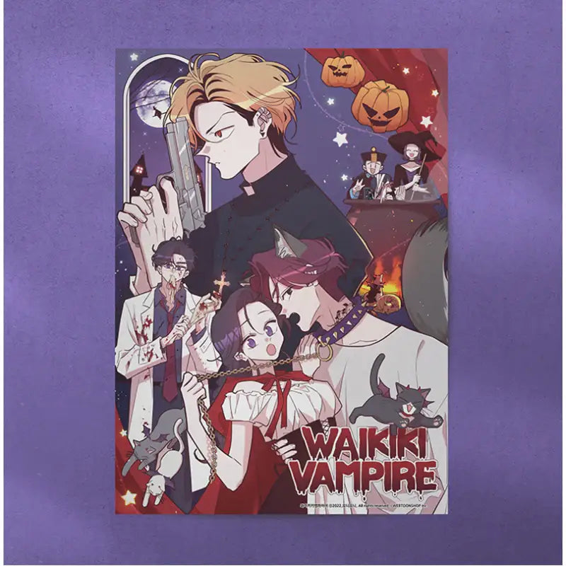 Waikiki Vampire - Halloween Poster - Webtoon Shop - Poster - Harumio