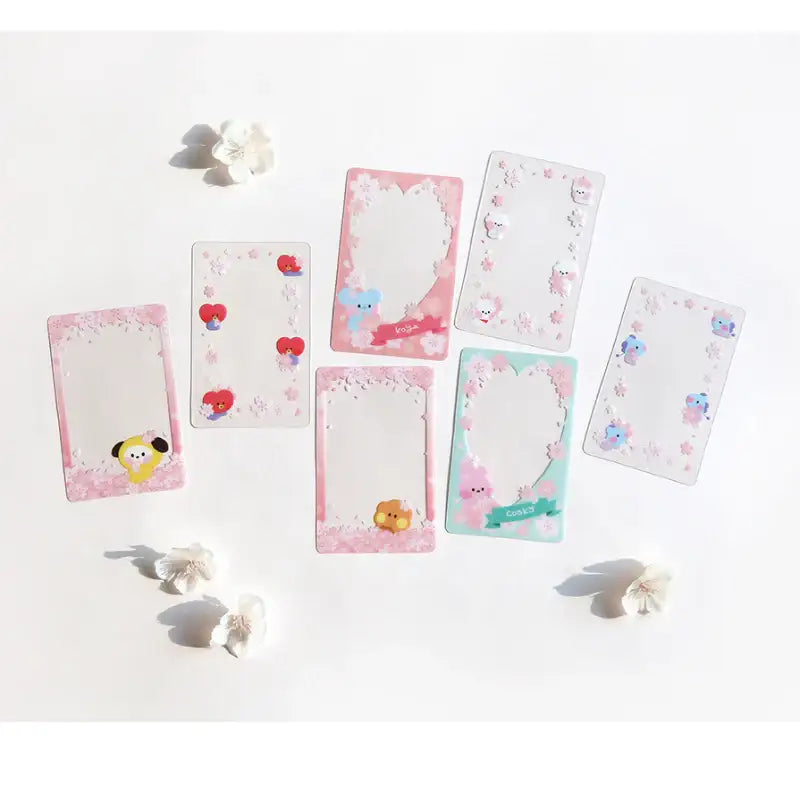 Monopoly x BT21 - Minini Photo Card Frame - Cherry Blossom - Monopoly - Photo Card Frame - Harumio