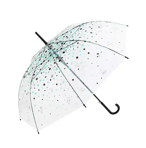 BT21 x Monopoly - Transparent Star Automatic Long Umbrella - Monopoly - Umbrella - Harumio BT21 x Monopoly - Transparent Star Automatic Long Umbrella - Monopoly - Umbrella - Harumio