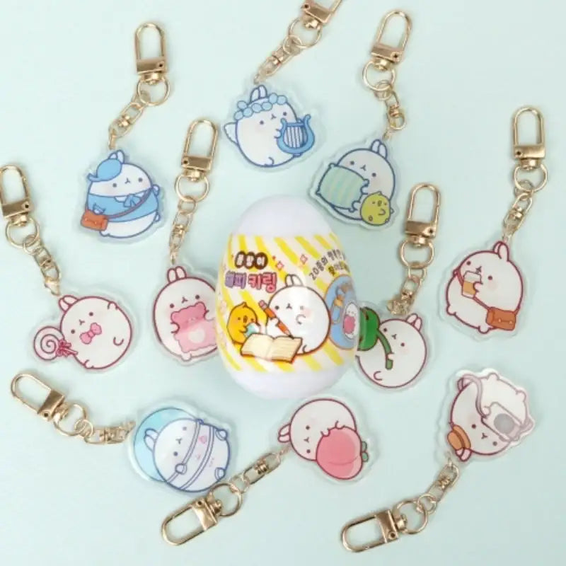 Molang - Happy Keyring - Random - Molang - Keyring - Harumio