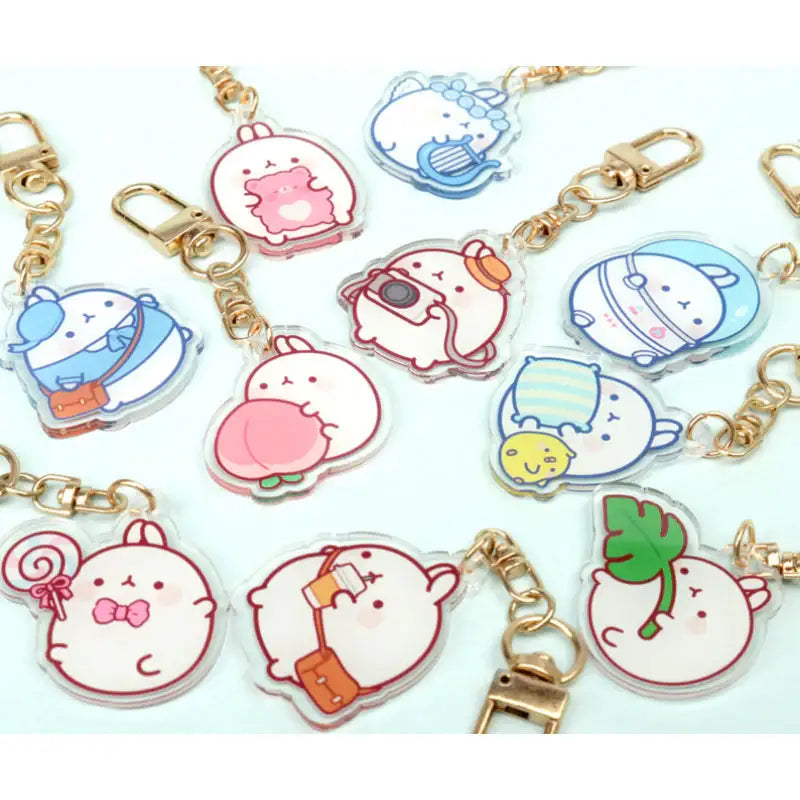 Molang - Happy Keyring - Random - Molang - Keyring - Harumio