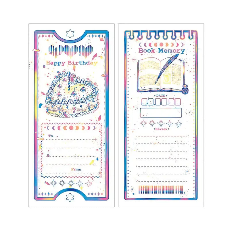 Libet - Birthday And Reading Ticket Memo - Libet - Stationary - Harumio