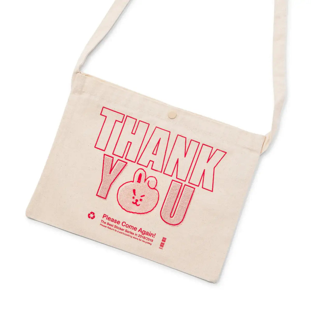 BT21 - Sticker Collection - Thank You Sacoche Bag - BT21 - Bag - Harumio BT21 - Sticker Collection - Thank You Sacoche Bag - BT21 - Bag - Harumio