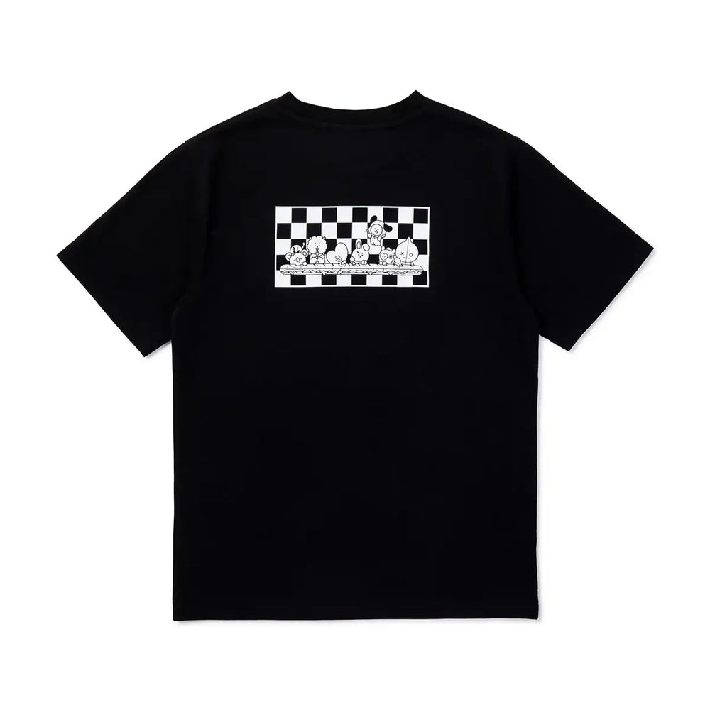 BT21 - Square Graphic Polo T-shirt - BT21 - T-Shirt - Harumio