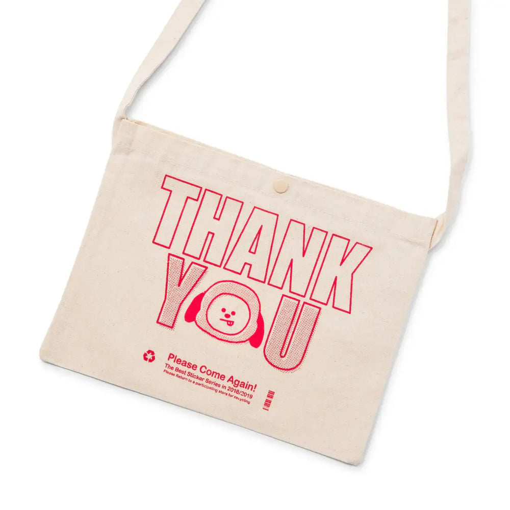 BT21 - Sticker Collection - Thank You Sacoche Bag - BT21 - Bag - Harumio BT21 - Sticker Collection - Thank You Sacoche Bag - BT21 - Bag - Harumio