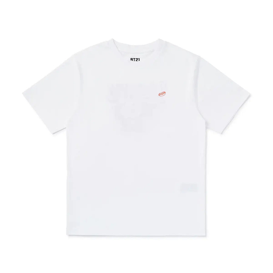 BT21 - BITE - Fast Food - Short Sleeve Polo T-shirt - Cooky - BT21 - T-Shirt - Harumio