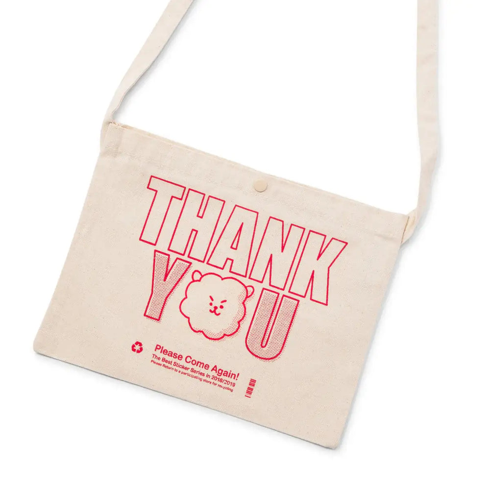 BT21 - Sticker Collection - Thank You Sacoche Bag - BT21 - Bag - Harumio BT21 - Sticker Collection - Thank You Sacoche Bag - BT21 - Bag - Harumio
