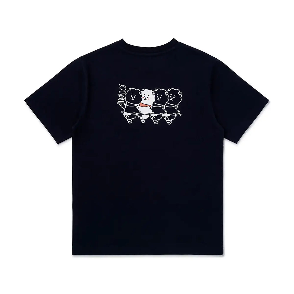 BT21 - BITE - Fast Food - Short Sleeve Polo T-shirt - RJ - BT21 - T-Shirt - Harumio