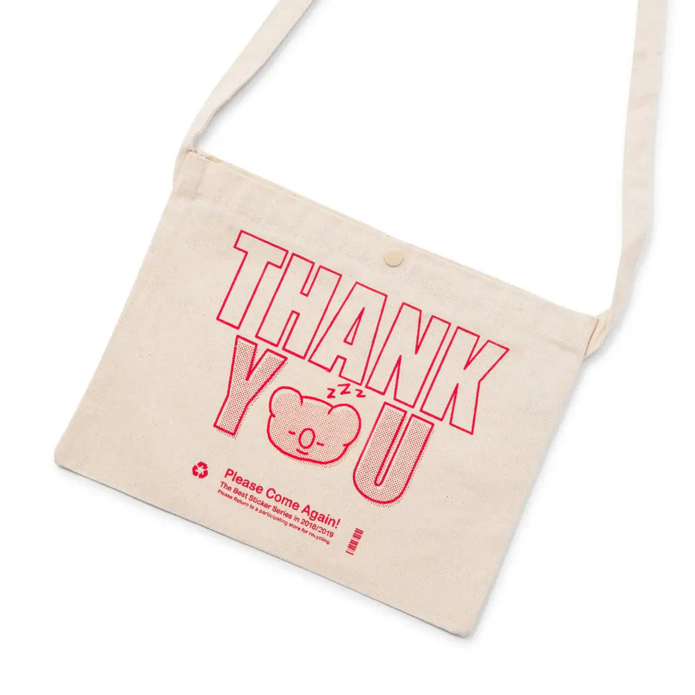 BT21 - Sticker Collection - Thank You Sacoche Bag - BT21 - Bag - Harumio BT21 - Sticker Collection - Thank You Sacoche Bag - BT21 - Bag - Harumio