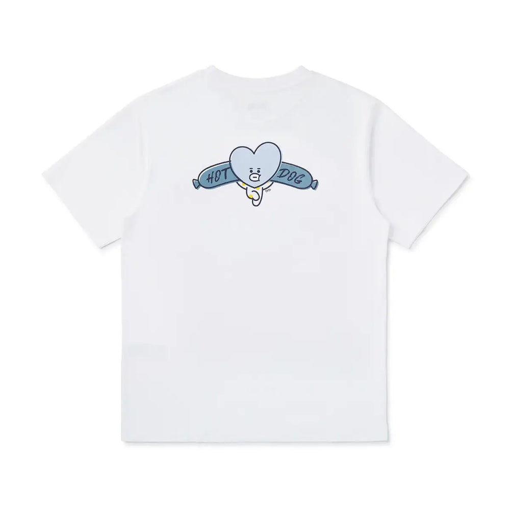 BT21 - BITE - Fast Food - Short Sleeve Polo T-shirt - Tata - BT21 - Clothes - Harumio