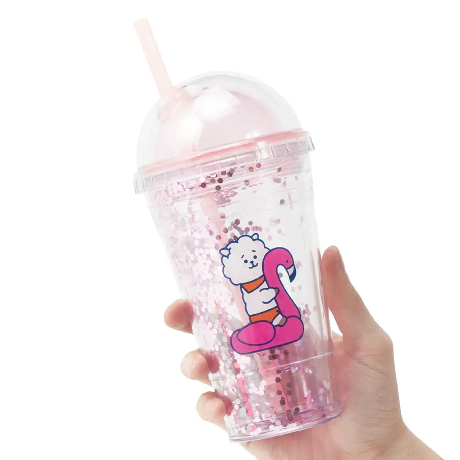 BT21 - Bon Voyage Ice Glitter Tumbler - RJ - BT21 - Tumbler - Harumio