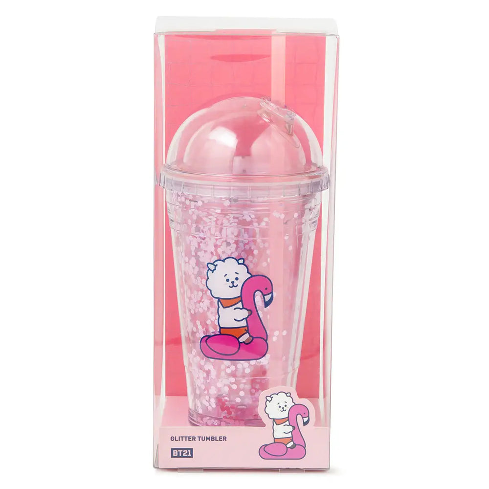 BT21 - Bon Voyage Ice Glitter Tumbler - RJ - BT21 - Tumbler - Harumio