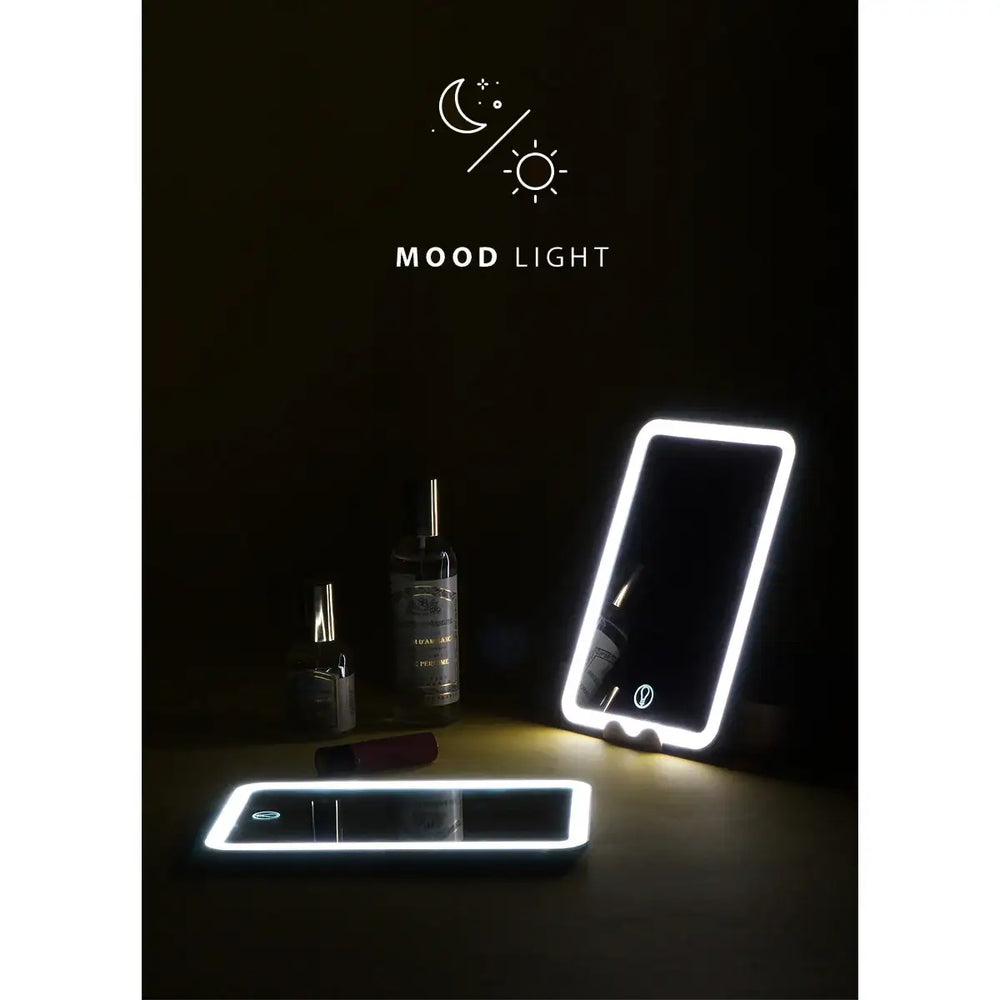 Mari Steiger - Powerpik LED Flat Storage Mirror - Mari Steiger - Home & Living, Accessories - Harumio