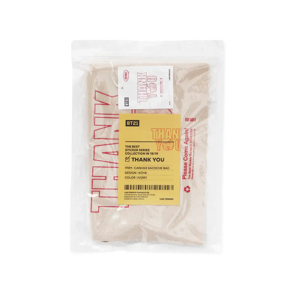 BT21 - Sticker Collection - Thank You Sacoche Bag - BT21 - Bag - Harumio BT21 - Sticker Collection - Thank You Sacoche Bag - BT21 - Bag - Harumio