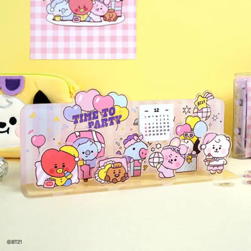 BT21 - Acrylic Stand Calendar Group - Party - BT21 - Accesories - Harumio