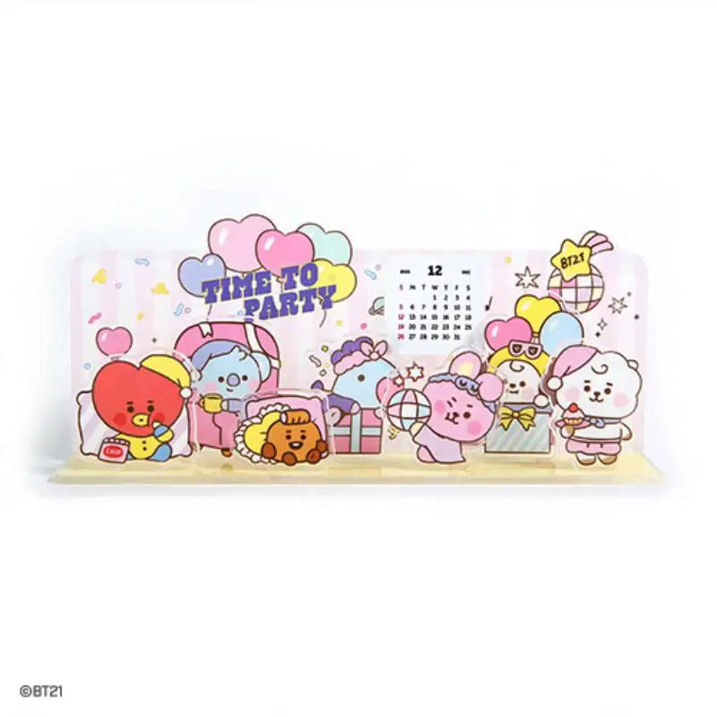 BT21 - Acrylic Stand Calendar Group - Party - BT21 - Accesories - Harumio