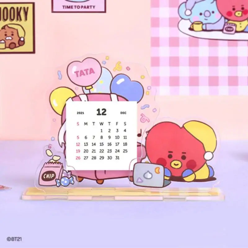 BT21 - Acrylic Stand Calendar - Party - BT21 - Accesories - Harumio