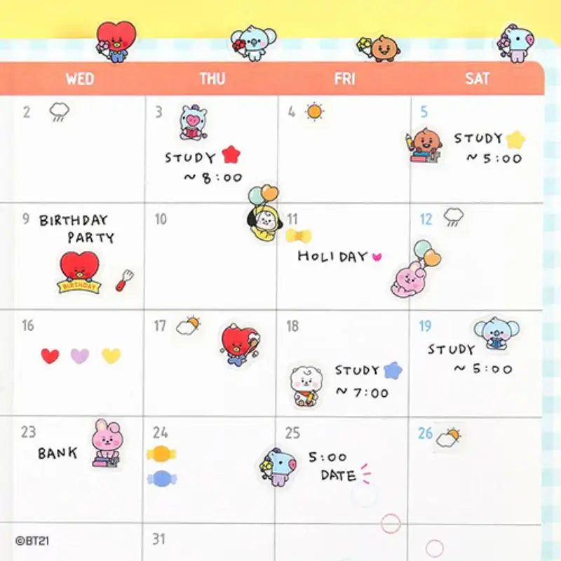 BT21 - Baby Daily Sticker - BT21 - Accesories - Harumio