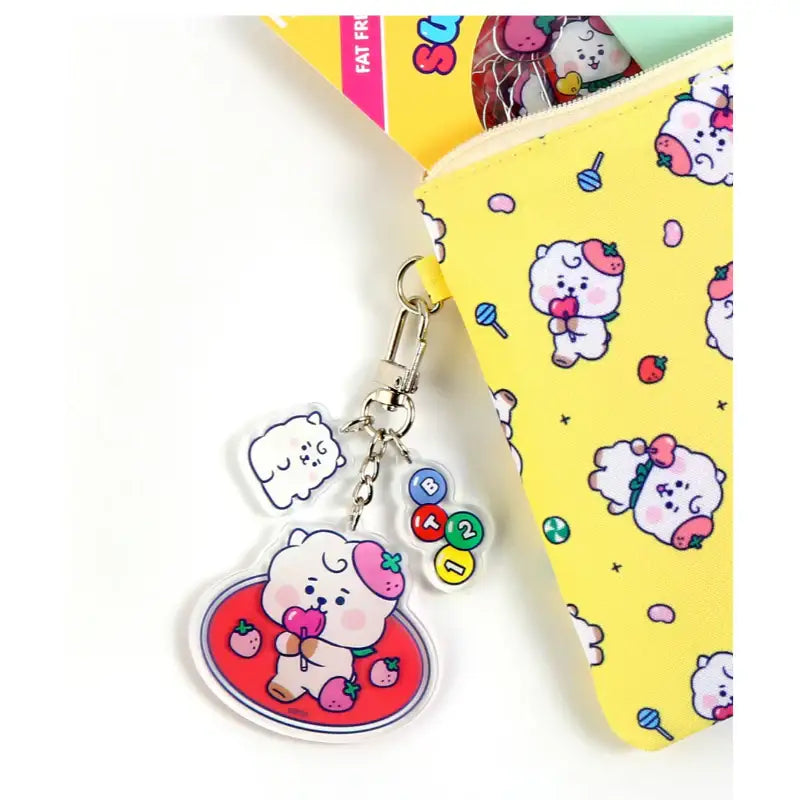 Monopoly x BT21 - Baby Acrylic Key Ring - Jelly Candy - Monopoly - Keyring - Harumio