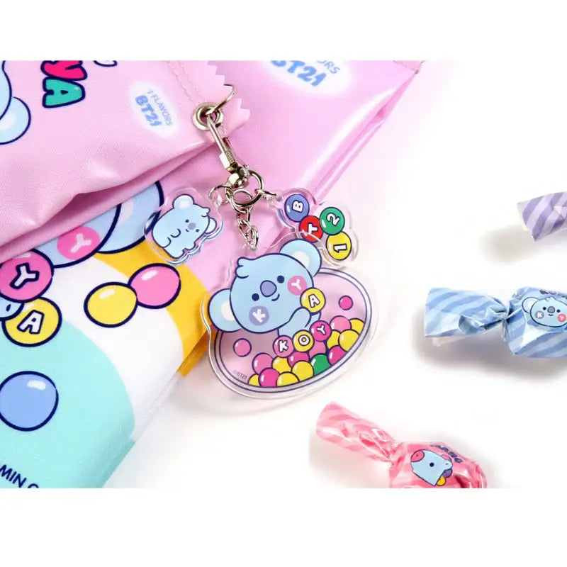 Monopoly x BT21 - Baby Acrylic Key Ring - Jelly Candy - Monopoly - Keyring - Harumio