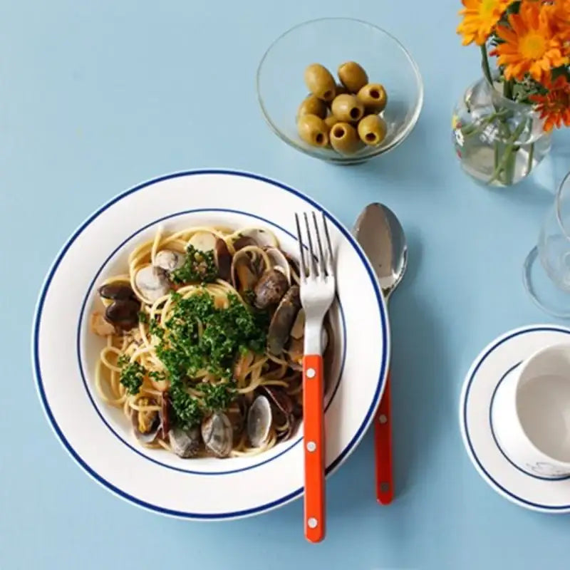 1537 - Teddy and Lucy Pasta Bowl - 1537 - Bowls - Harumio 1537 - Teddy and Lucy Pasta Bowl - 1537 - Bowls - Harumio