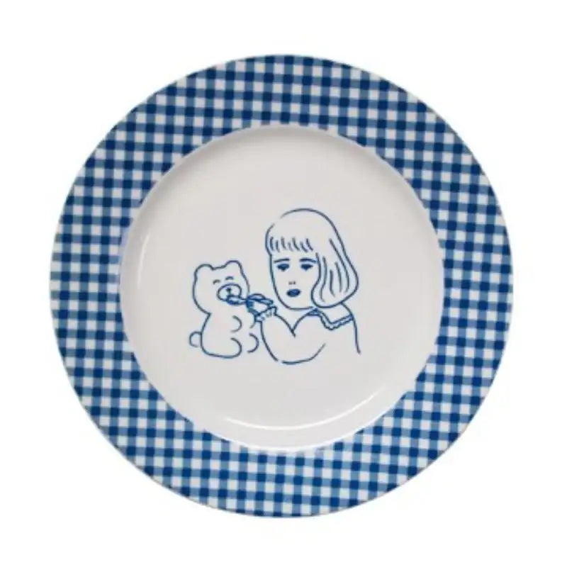 1537 - Teddy and Lucy Plate - 1537 - Plates - Harumio 1537 - Teddy and Lucy Plate - 1537 - Plates - Harumio
