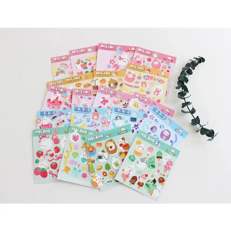 Molang - Diary Deco Stickers - Molang - Decorative Stickers - Harumio Molang - Diary Deco Stickers - Molang - Decorative Stickers - Harumio