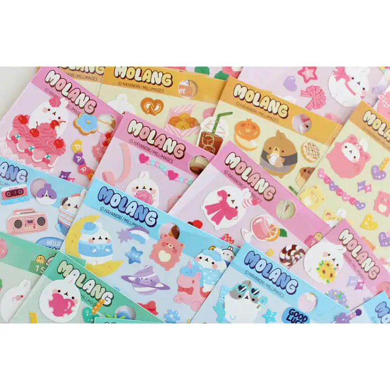Molang - Diary Deco Stickers - Molang - Decorative Stickers - Harumio Molang - Diary Deco Stickers - Molang - Decorative Stickers - Harumio