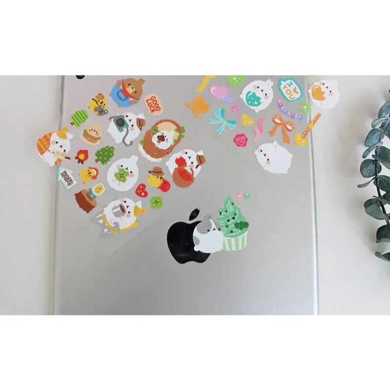 Molang - Diary Deco Stickers - Molang - Decorative Stickers - Harumio Molang - Diary Deco Stickers - Molang - Decorative Stickers - Harumio