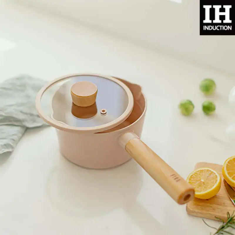 Neoflam - FIKA Mini Peach Milk Pan 16cm - Neoflam - Milk Pan - Harumio