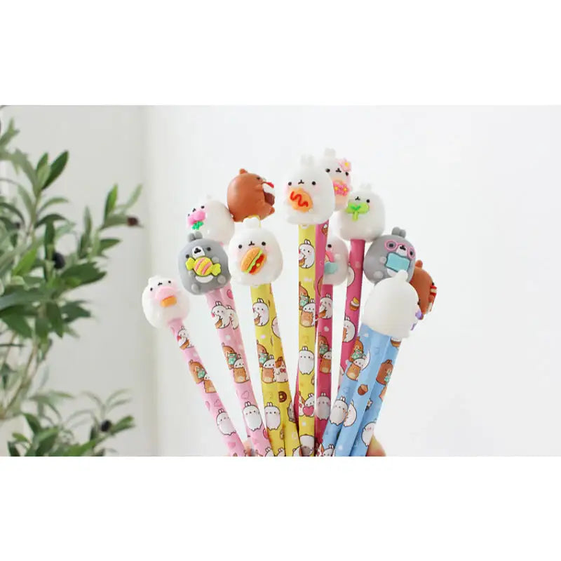 Molang - Mini Figure Pencil Set - Molang - Pencils - Harumio