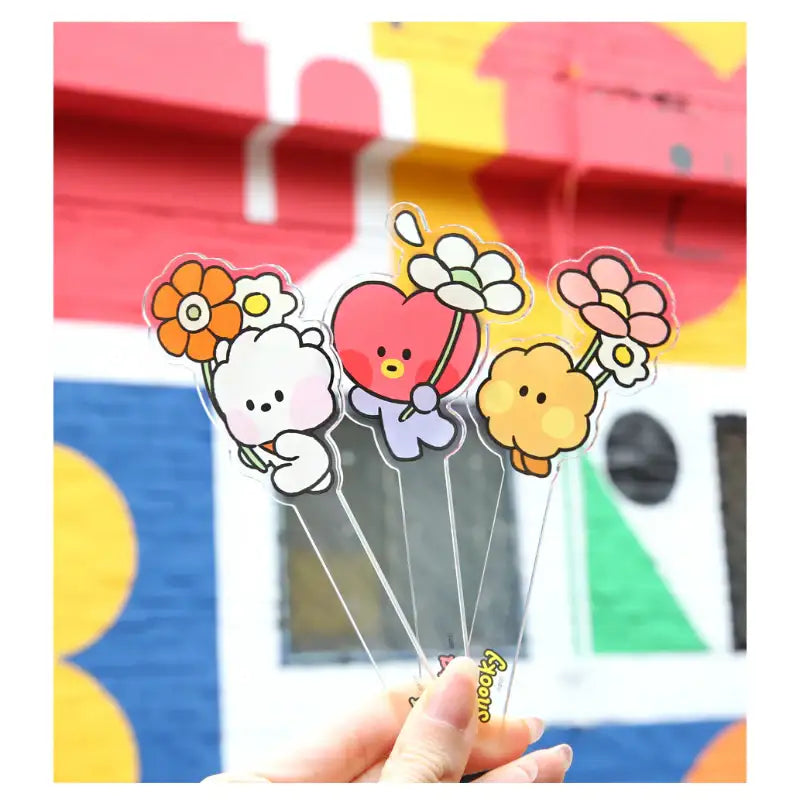 Monopoly x BT21 - Minini Photo Prop - Happy Flower - Monopoly - Photo Prop - Harumio