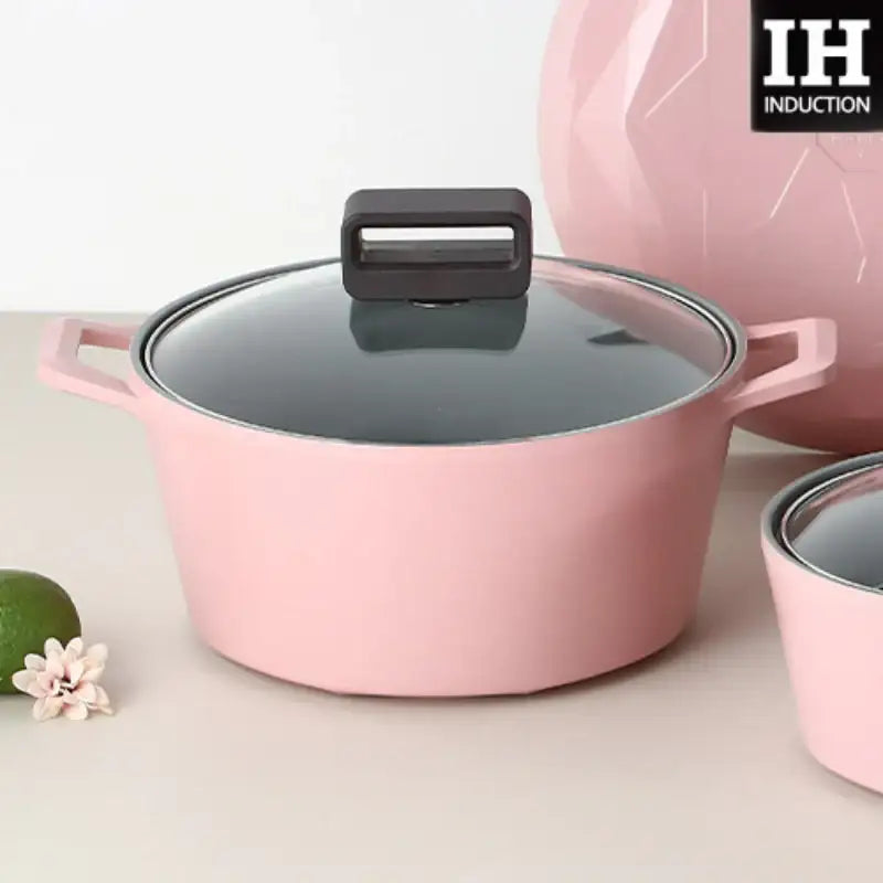 Neoflam - Rose Pink Daily Pot 24cm - Neoflam - Stock Pot - Harumio