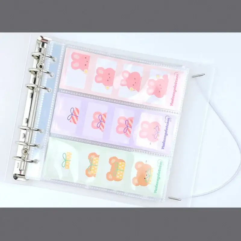 Yudaeng - Wide A6 - Translucent PP Square Cover Binder - Yudaengdotcom - File Storage - Harumio Yudaeng - Wide A6 - Translucent PP Square Cover Binder - Yudaengdotcom - File Storage - Harumio