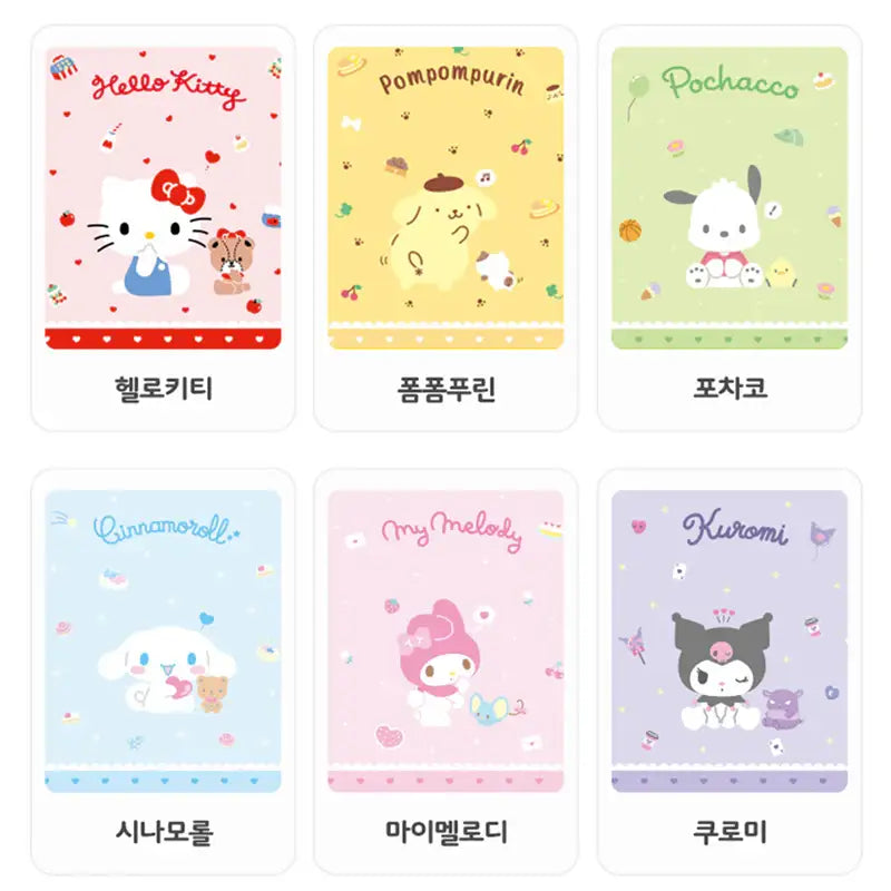 Yudaeng - A5 - Sanrio Translucent Zipper 6 Holes Diary Binder Zipper Bag Set - Yudaengdotcom - File Storage - Harumio