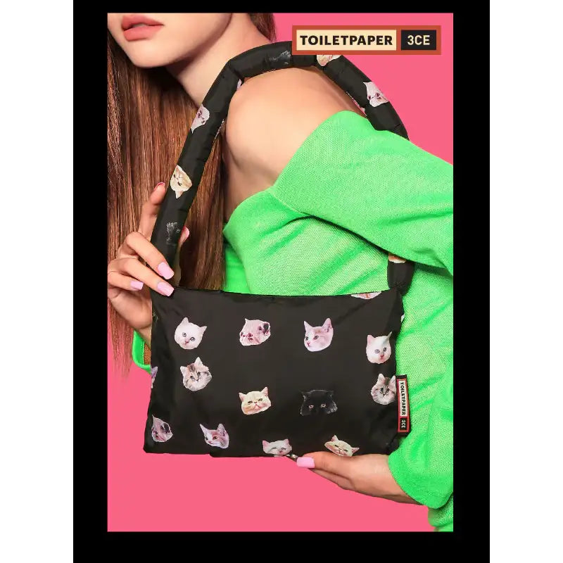 3CE x TOILETPAPER - Padded Shoulder Bag - 3CE - Shoulder Bag - Harumio