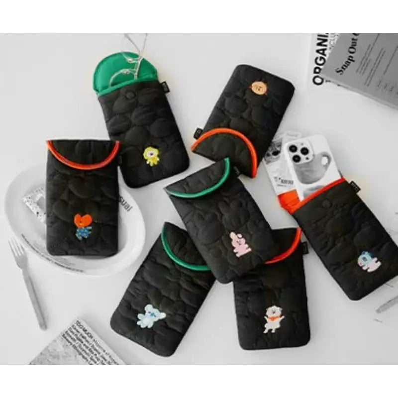 BT21 - Winter Quilted Pouch - LINE FRIENDS - Pouch - Harumio