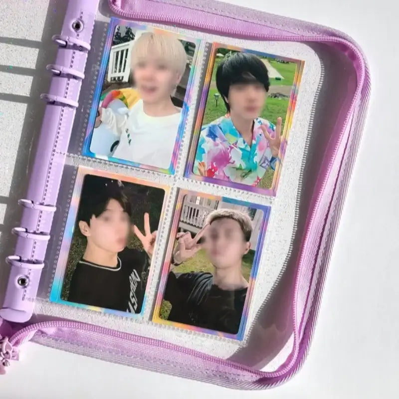 Yudaeng - Hologram Pattern Photocard Binder Mount - Yudaengdotcom - Photocard Mounts - Harumio
