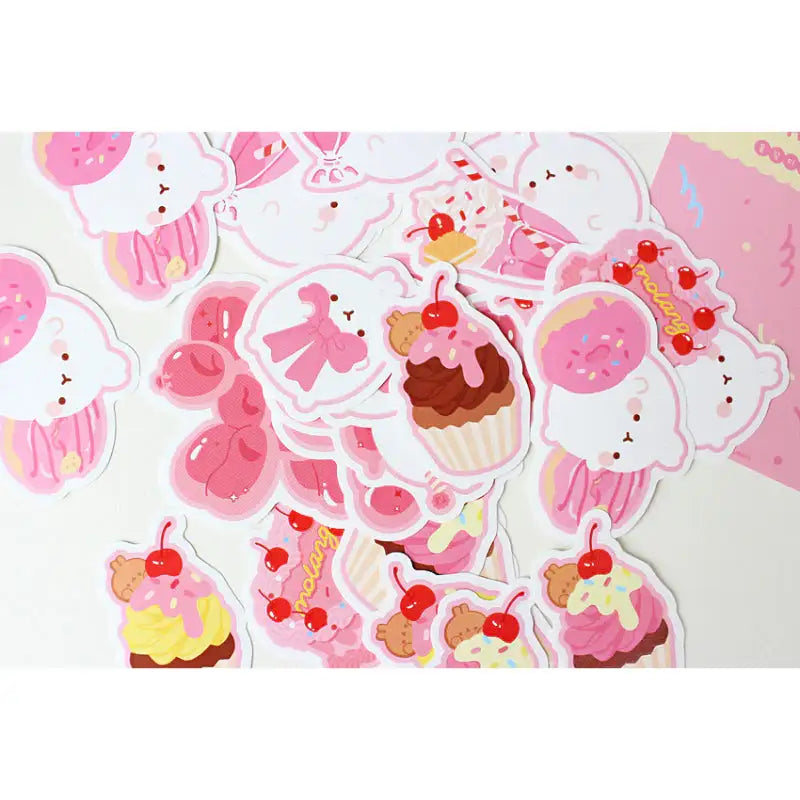 Molang - Sweet Party Deco Sticker Pack - Molang - Decorative Stickers - Harumio