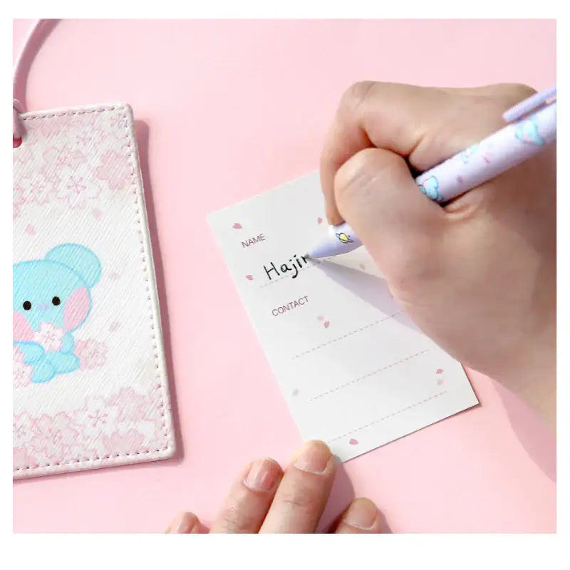 Monopoly x BT21 - Minini Travel Tag- Cherry Blossom - Monopoly - Travel Tag - Harumio Monopoly x BT21 - Minini Travel Tag- Cherry Blossom - Monopoly - Travel Tag - Harumio