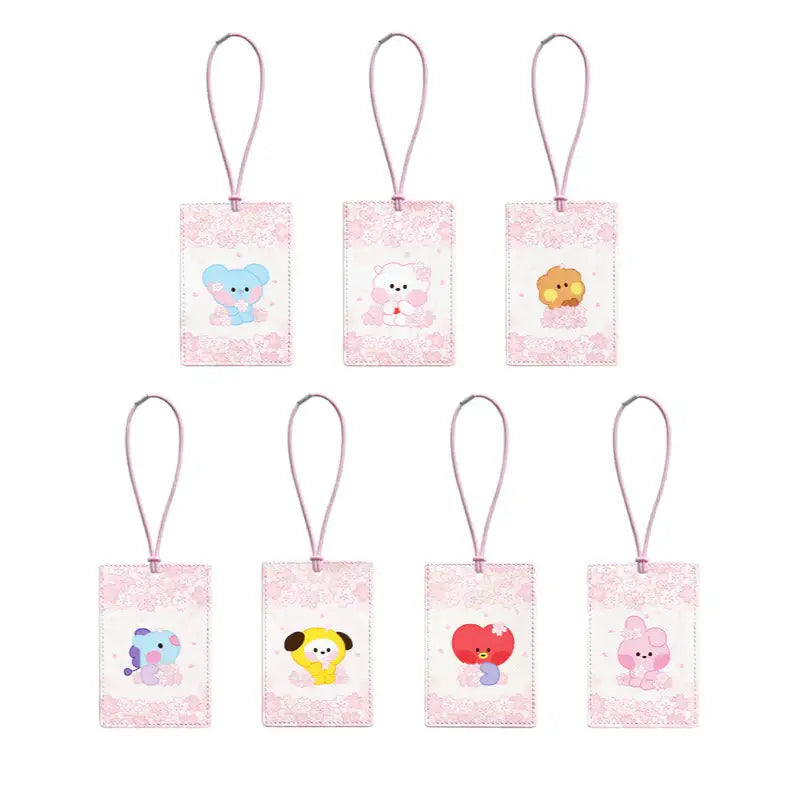 Monopoly x BT21 - Minini Travel Tag- Cherry Blossom - Monopoly - Travel Tag - Harumio Monopoly x BT21 - Minini Travel Tag- Cherry Blossom - Monopoly - Travel Tag - Harumio